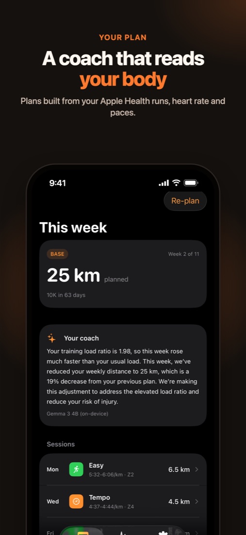 A coach that reads your body